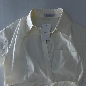 Sandro Ivory Button Down Shirt